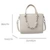 Women's Bag  New French Fairy Style Handbag Fashionable Pearl Beaded Small Print One Shoulder Crossbody Bag Trend