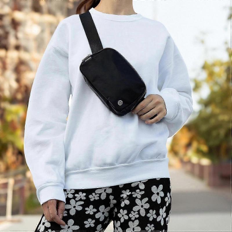 Women's Adjustable Crossbody Waist Bag, Black