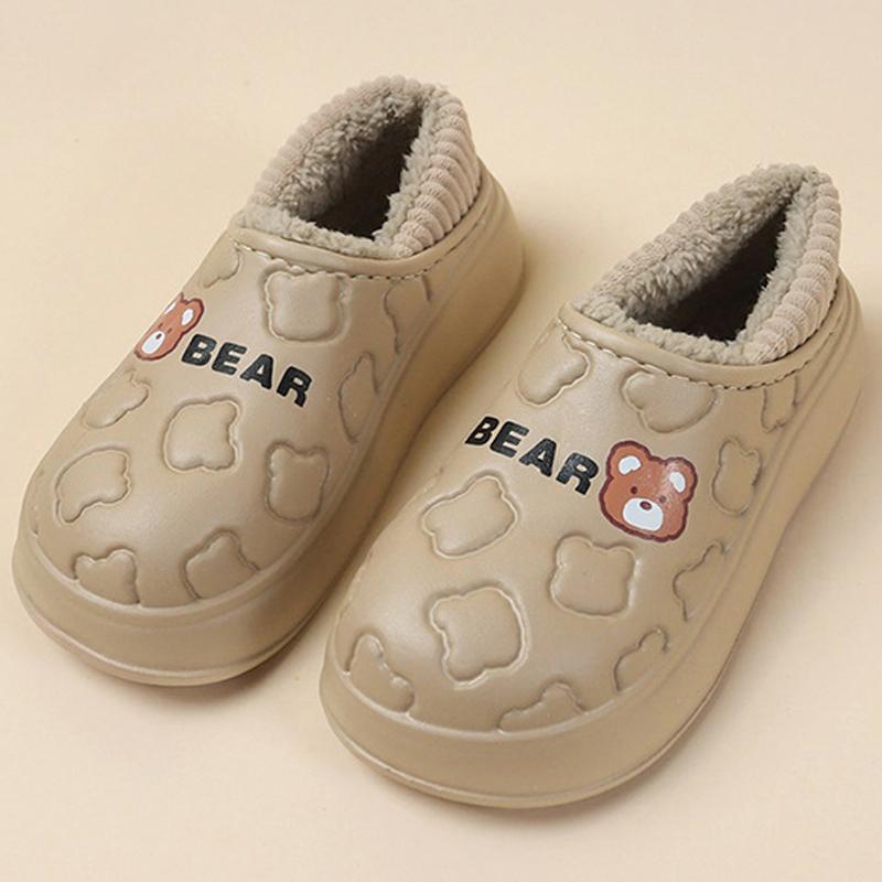 Módní Litfun Nadýchané Pantofle Pro Ženy Vodotěsné Bavlněné Nazouváky Měkká Podrážka Plyšová Podšívka Vnitřní Nazouváky Huňaté Teplé Útulné Dámské Pantofle