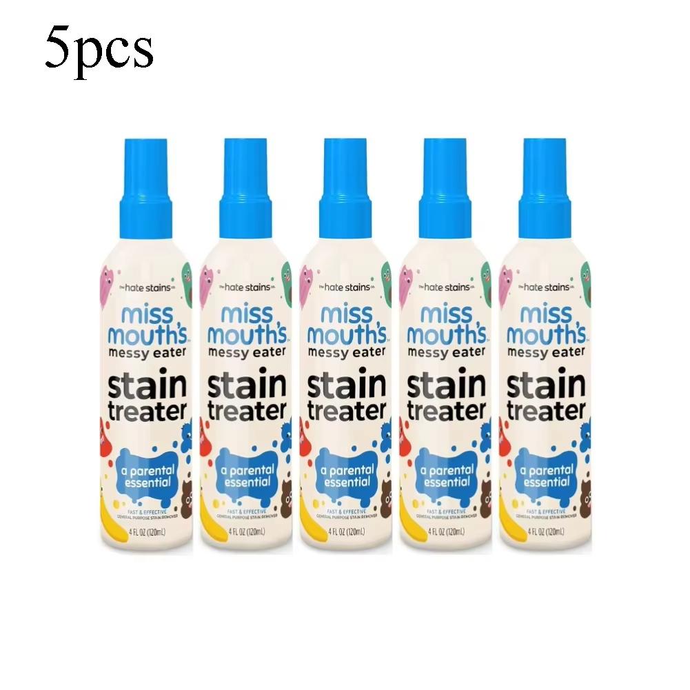 120ML Stain Remover for Clothes,Portable Spray and Wash Stain Remover for Coat,Fabric Carpet Stain Spray Yellow Removal Bleach