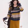 Colorful Striped Knit Sweater: Versatile Autumn/Winter Fashion