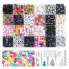 24-Grid DIY Letter Bead Bracelet Kit for Children's Early Education
