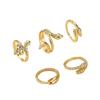 Hot-selling Creative Trend Fashion Zodiac Snake Ring Set Simple Design Animal Ring Jewelry