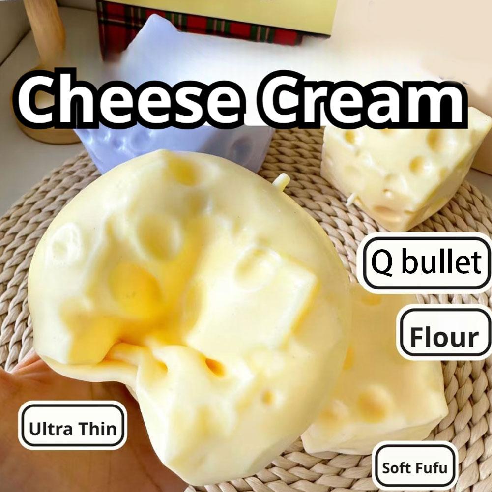 Käsewürfel Stressball Käse-Simulation Langsamer Rückprall Kneten Büro-Dekompression Langsamer Rückprall Käse ASMR Sensorisch Anti-Stress