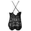 Sexy Lace Womens Sleeveless Bodysuit Lingerie Deep V Neck Jumpsuit Pajamas