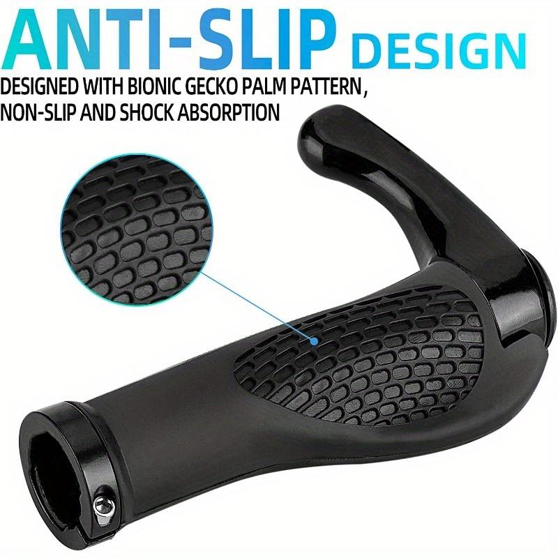 Un Set di Manopole per Manubrio di Bicicletta Progettate per il Comfort, Realizzate in Lega di Alluminio e Gomma, Adatte per Aggiunte per Mountain Bike