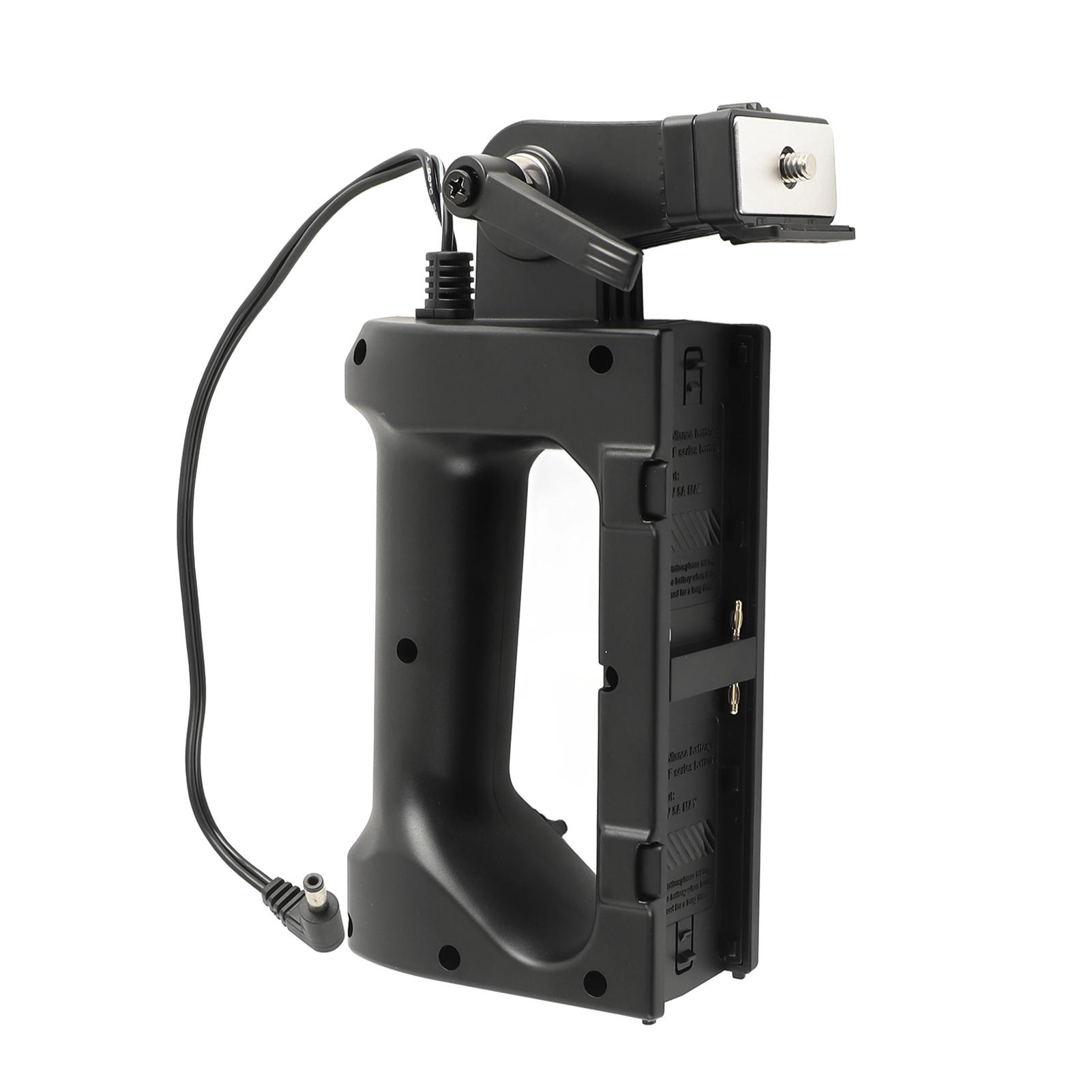 per Alimentatore Base Manico Batteria NP F per Luce Video LED YNLUX100 per YNLUX100 Pro nero