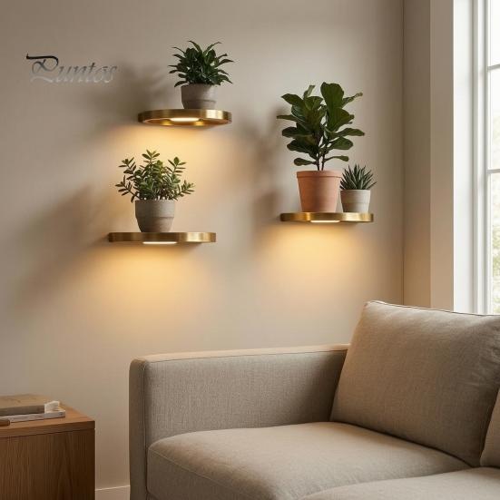 Pot de fleur veilleuse ambiante Pot de plante à lévitation magnétique avec lumière LED, Gadget Air Tech flottant et rotatif pour support de bureau, Lévitation alimentée par USB