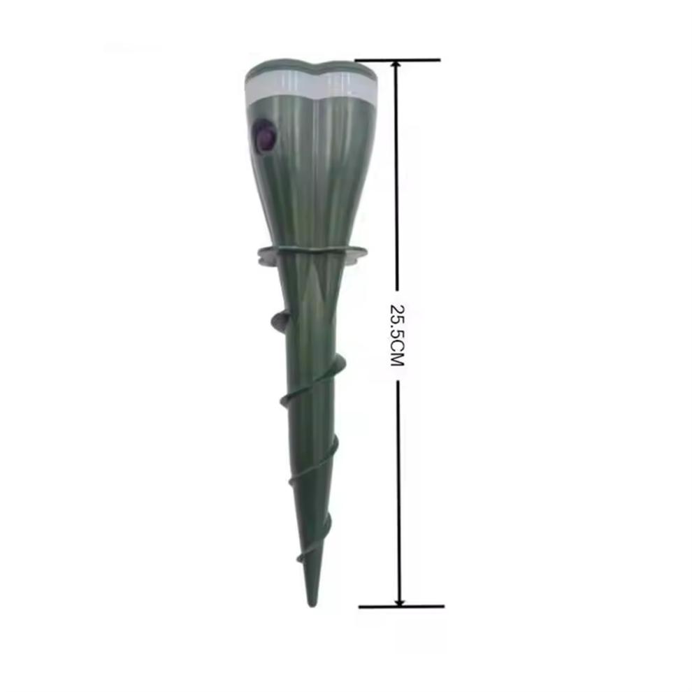 Solar Powered Waterproof Spiral Mole Repellent Ultrasonic Rodent/Snake/Bird Animal for Farm Courtyards