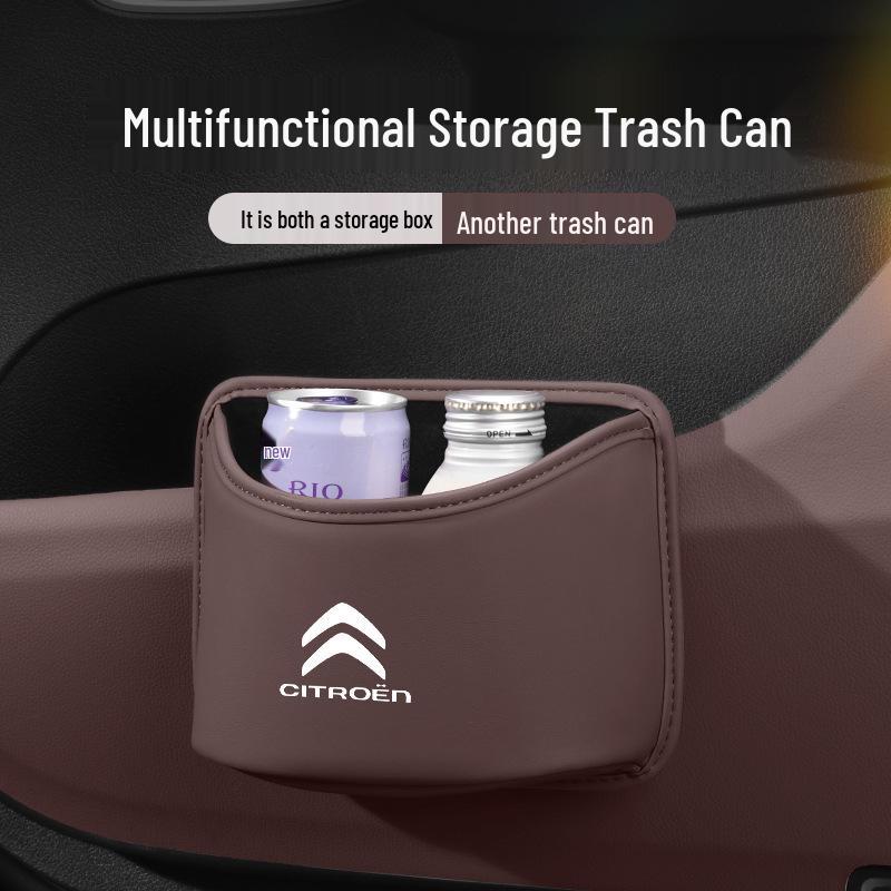 Citroën Car Trash Can for C5 X, C6, C3-XR, C4 - Large Capacity Storage Bin
