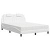 VidaXL Lit avec Matelas, Lit Rembourré avec Coussin de Tête de Lit, Lit Double, Lit Adulte, Meuble de Chambre à Coucher 3208783
