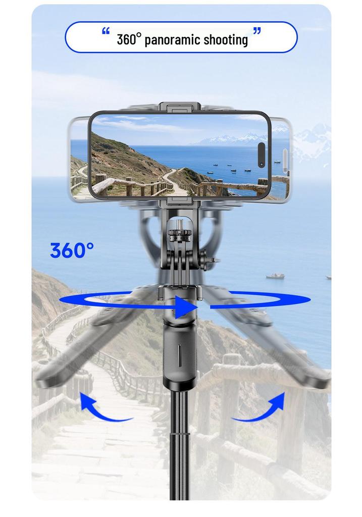 F06 Retractable Selfie Stick Tripod: Travel Photography Bracket