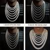 Alloy Diamond Studded Necklace for Men and Women