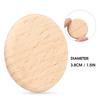 50 Piezas Rodajas Redondas de Madera en Blanco Haya Chip Sin Agujero DIY Hecho a Mano Accesorios de Decoración