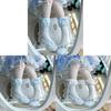 Chinese Style Lolita Cotton Kneehigh Socks With Lace And Bow For Women
