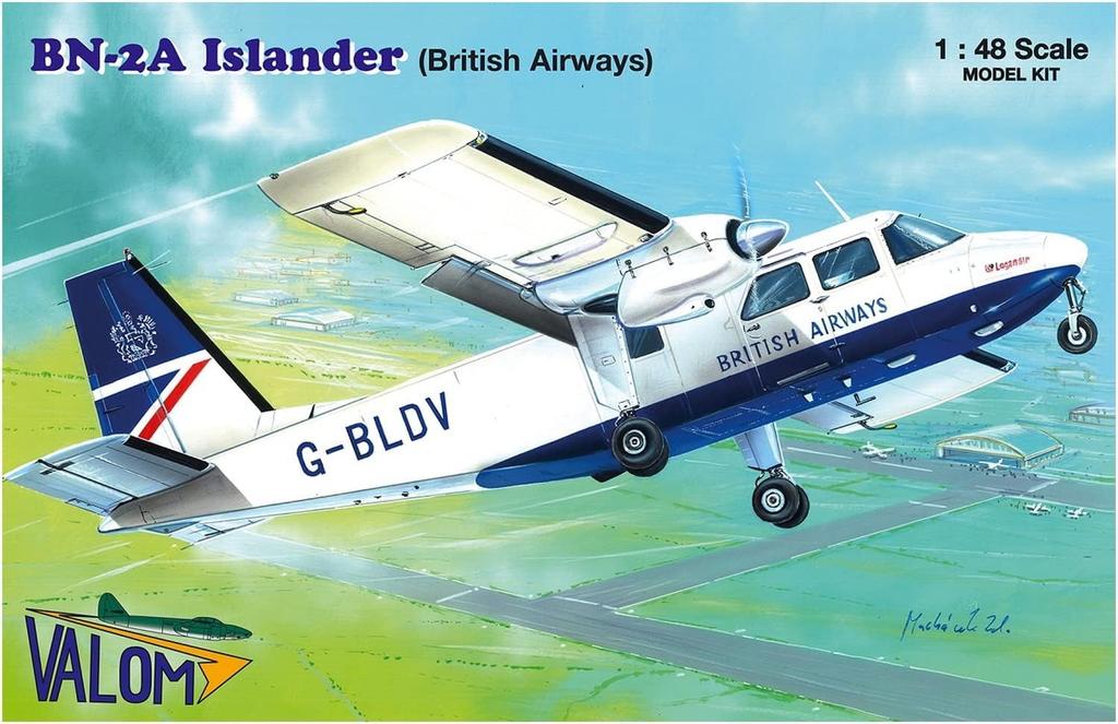 VALOM British Islander British Airways Plastic Model Kit CV48010 1/48 Britten-Norman BN-2A