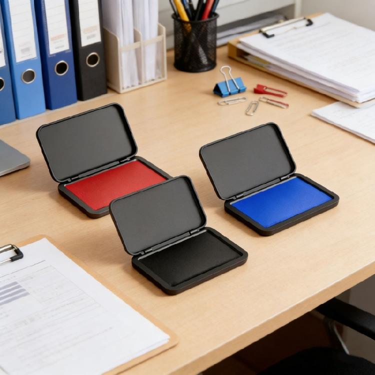 Fingerprint Inks Pad Office Business Stamp Inkpad Quick Drying For Office Financial Document Check Contract Verification