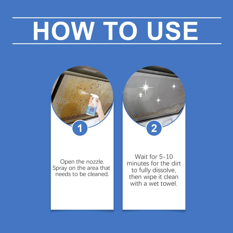 Heavy Grease Cleaner Household Cooktop Kitchen Hood Stain Remover Degreasing Multifunctional Cleaner