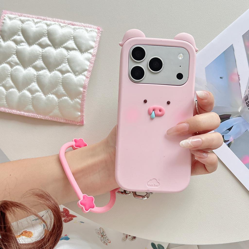 Clouds Stars Mobile Phone Lanyard Anti-Lost Around The Hand Phone Silicone Bracelet with Gasket Anime Gift Cell Phone Strap Gift