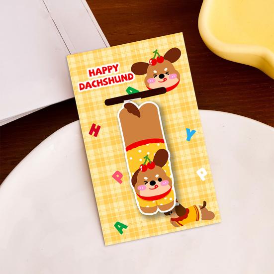 6Pcs Animal Magnetic Page Clips Cute PVC Bookmark for Students Readers Unique Magnetic Page