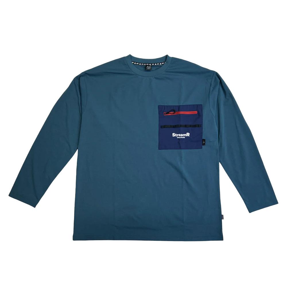 Polar Staff Streamr Dry Long Sleeve T-Shirt Blue Gray S