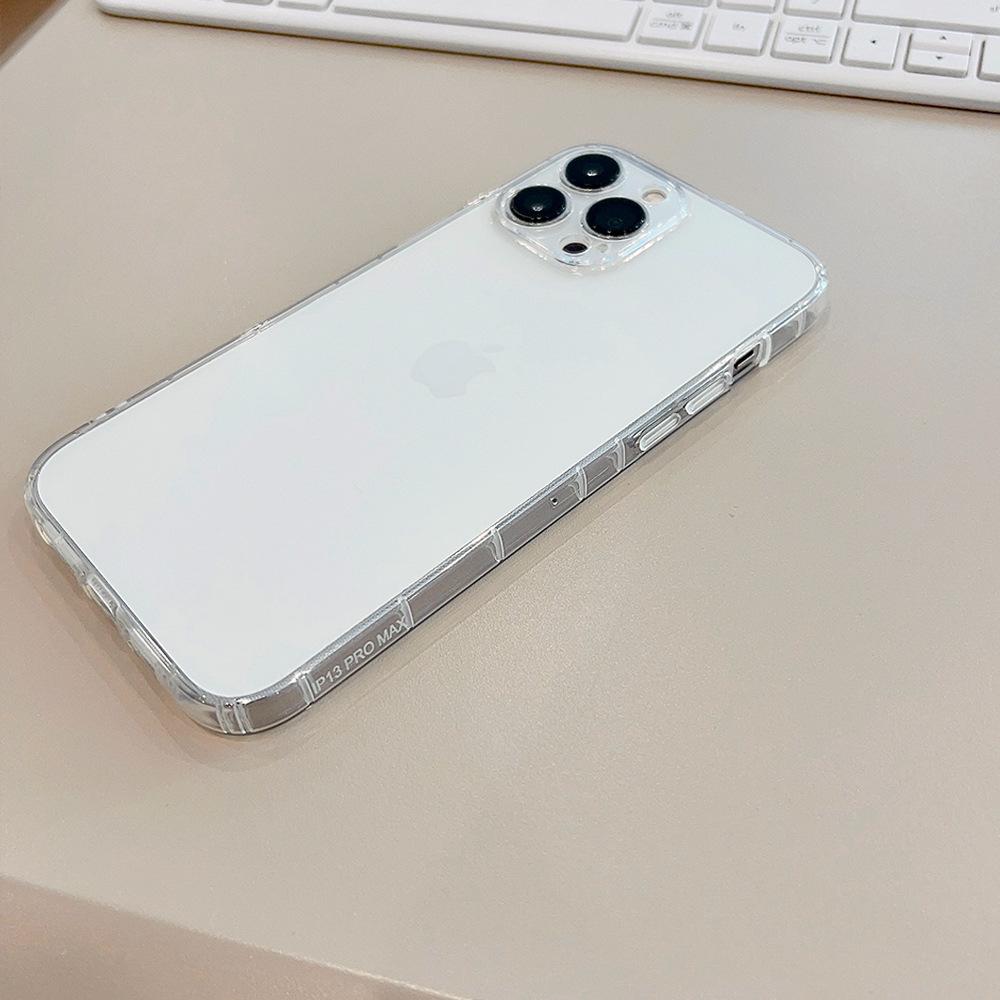 Simple Solid Color IPhone 16 Mobile Phone Case 13 Suitable for 11 Apple 15 Promax Airbag Anti Fall 14 Transparent 12 Soft