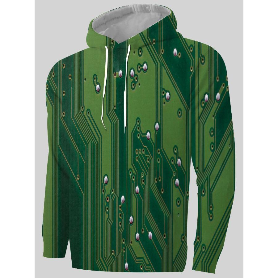 Baum 3D gedruckt Herren Hoodie Casual Muster Trendy Sportswear Herbst Winter Tasche Pullover Lange Ärmel