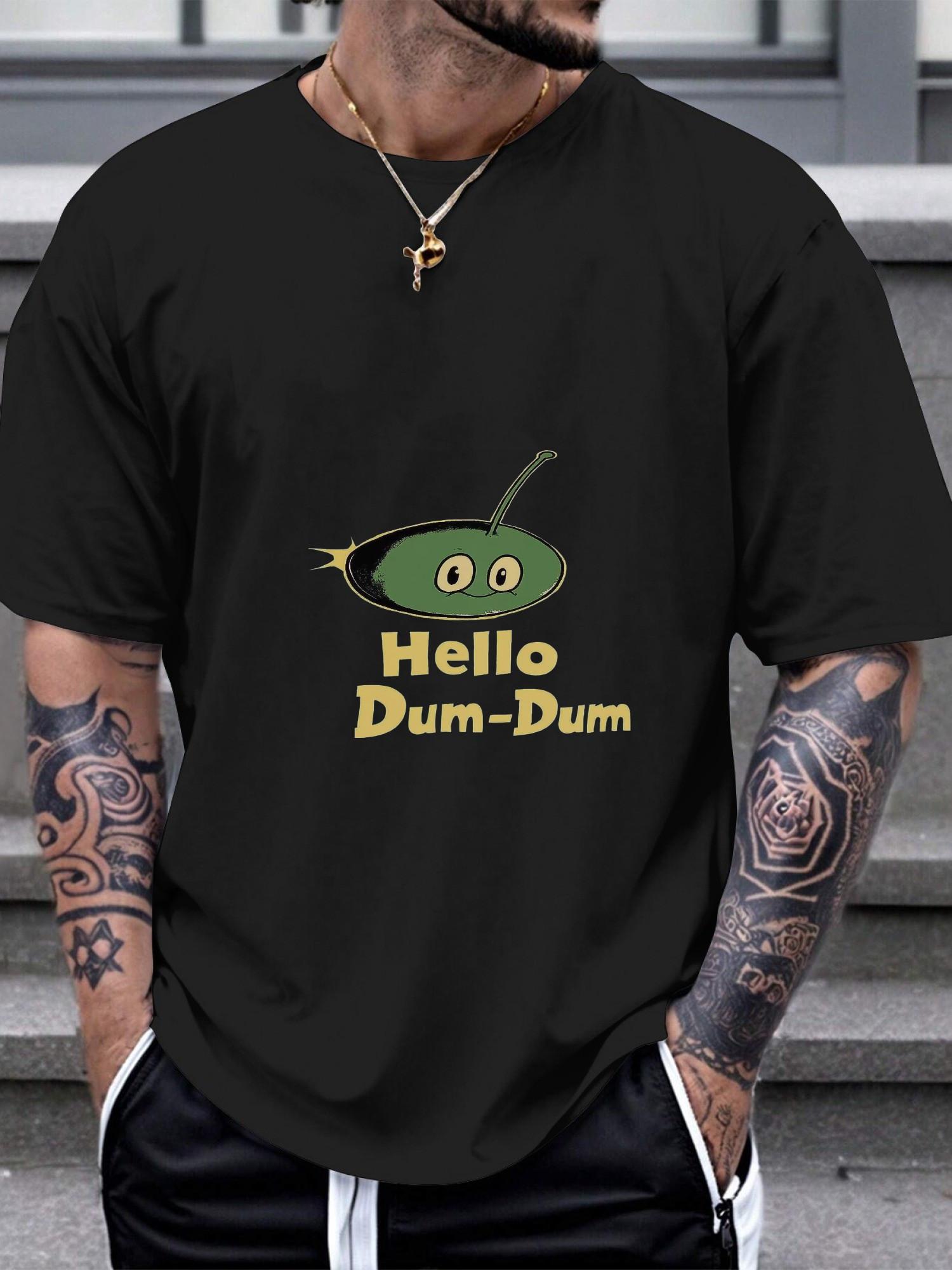 1pc alien character bold graphic black T-shirt XL
