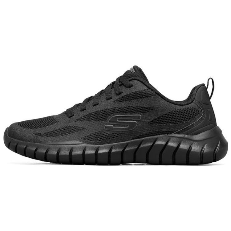 Skechers Overhaul 2.0 Classic Versatile Comfortable Durable Breathable Low-Top Casual Shoes Men sneakers Black 232014-BBK 40