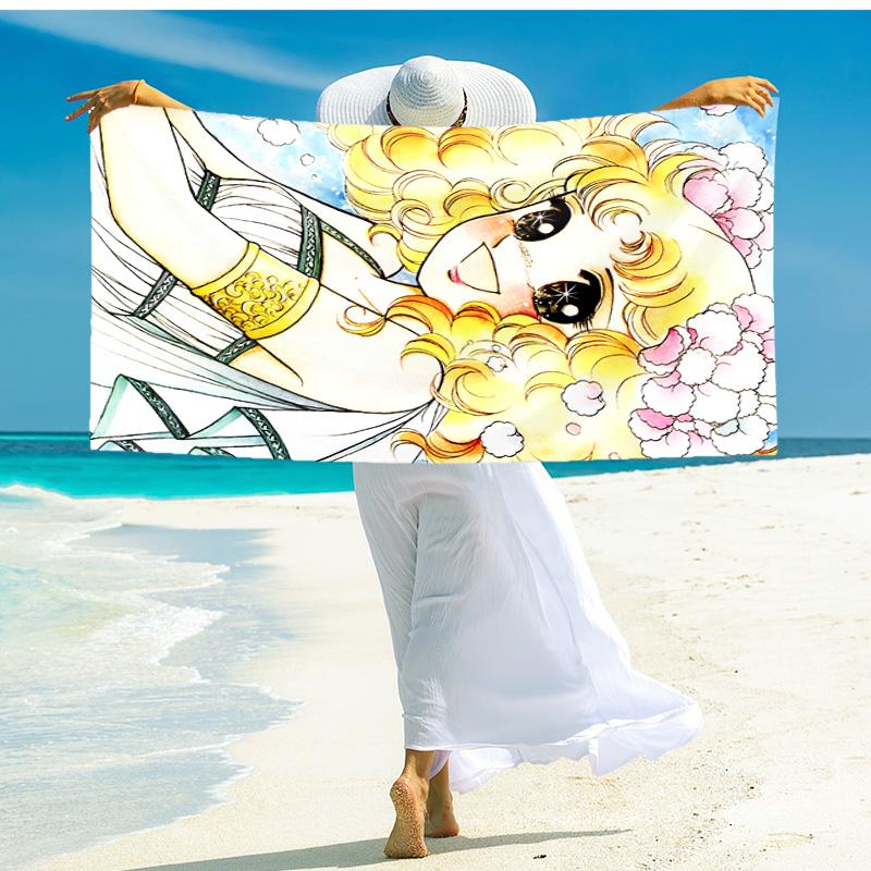 1pc Floral Fantasy Girl Beach Towel,quick Drying Absorbent Beach Towel,outdoor Sports Swimming Beach towel,Soft and Comfortable Y72814