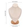 Holz Mittlerer Hals Mannequin Schmuckhalter Handgemachter Schmuck Fertigprodukt Ausstellung