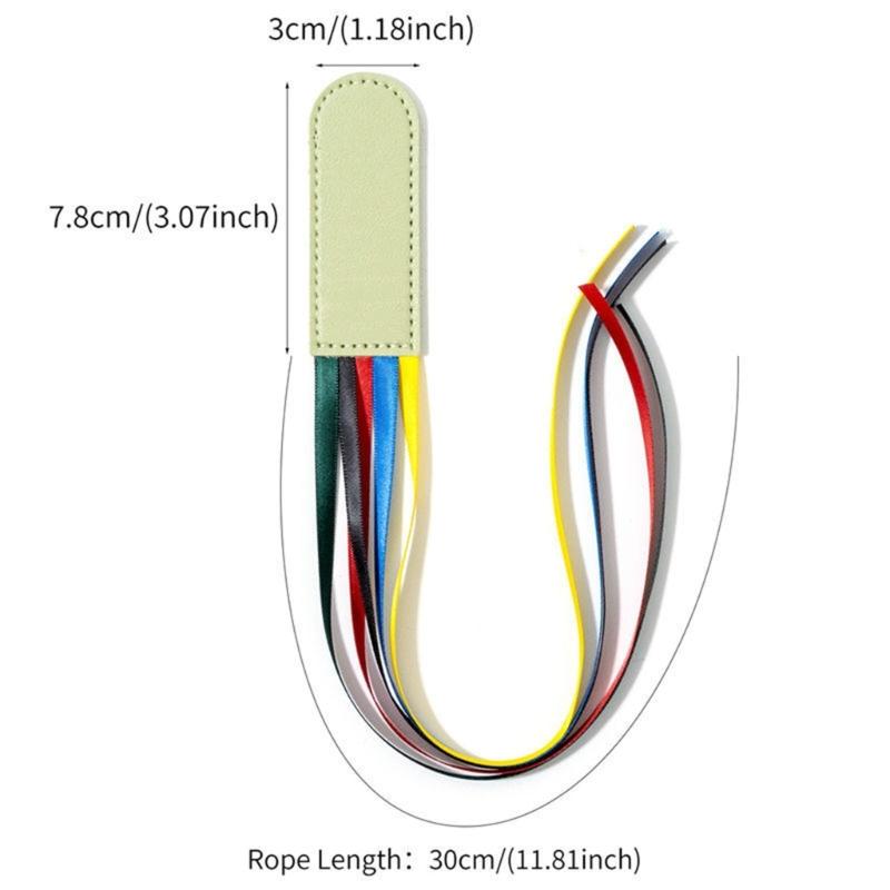 Bokmärken i läder Bokmärken med band med 5 färger Bibliska bokmärken Sidmarkörer med band för Bibeln Dikter Roman