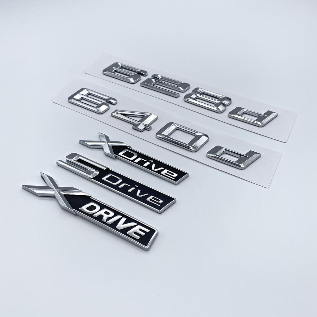 3D Chrome Black 620d 625d 628d 630d 635d 640d 645d 650d ABS Letters Car Trunk Badge Emblem Sticker for BMW 6 Series F06 F12 OT4