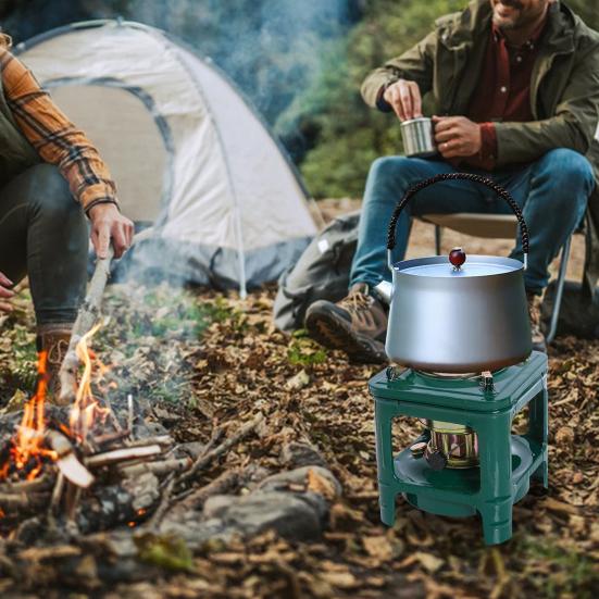 Portable Kerosene Stove Lightweight 8-Wicks Camp Stove Heater Outdoor Cooking BBQ Picnic Camping Backpacking Hiking Kerosene Furnace Burner