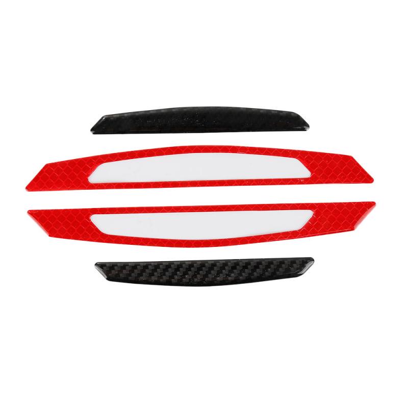 4Pcs/set Car Reflective Strip Anti-collision Warning Stickers Safety Mark Side Scratch-proof Door Anti-collision Sticker