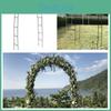 Simple Style Arch Trellis For Climbing Plants Foldable Metal Frame Black/white