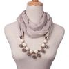 Small Fur Ball Necklace Scarf Women's Spring Autumn Winter Fashion Scarf