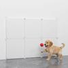 Easy To Install Plastic Dog Safety Fence Anti-Escape Reinforced Pet Safety Enclosure Double Lock Baby Safe Guard Door Table Gap