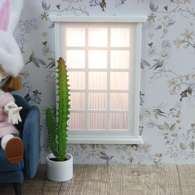 1 Stück Puppenhaus Miniatur Fensterrahmen Modell Dekoration Fenster Puppenhaus 1/12 Mini Möbel Spielzeug