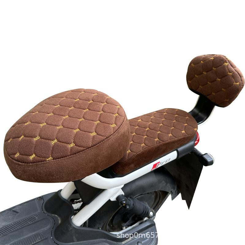3Pcs/Set Electric Bicycle Seat Cover Battery Car Bicycle Universal Seat Cover Protective Cover Soft, Comfortable, &Thick