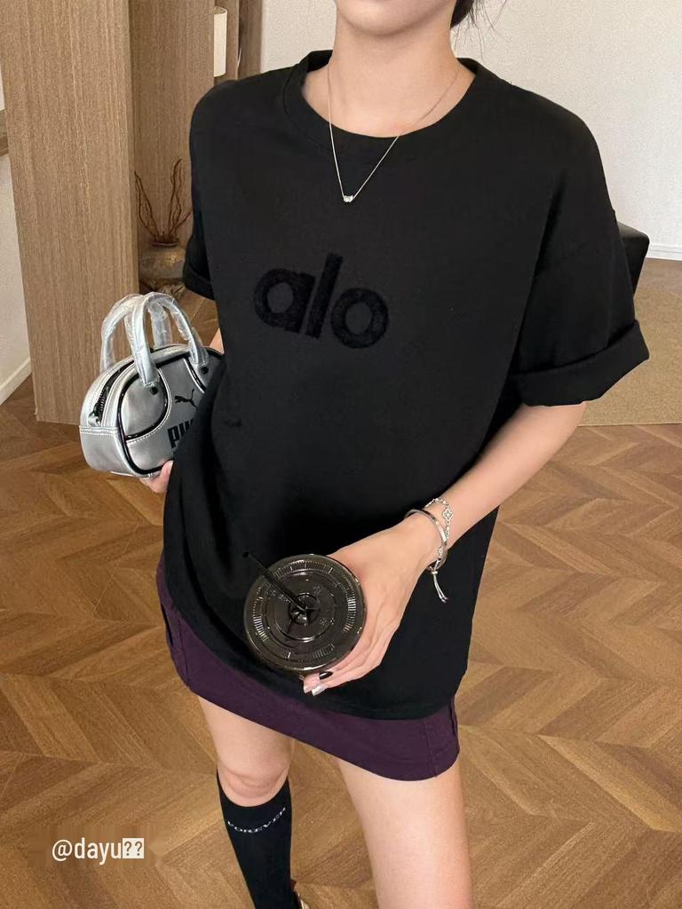 Damen 2026 Locker geschnittenes Rundhals-Baumwoll-T-Shirt - Kurzarm, Schlankmachend, Trendig, Vielseitiges Marken-Oberteil