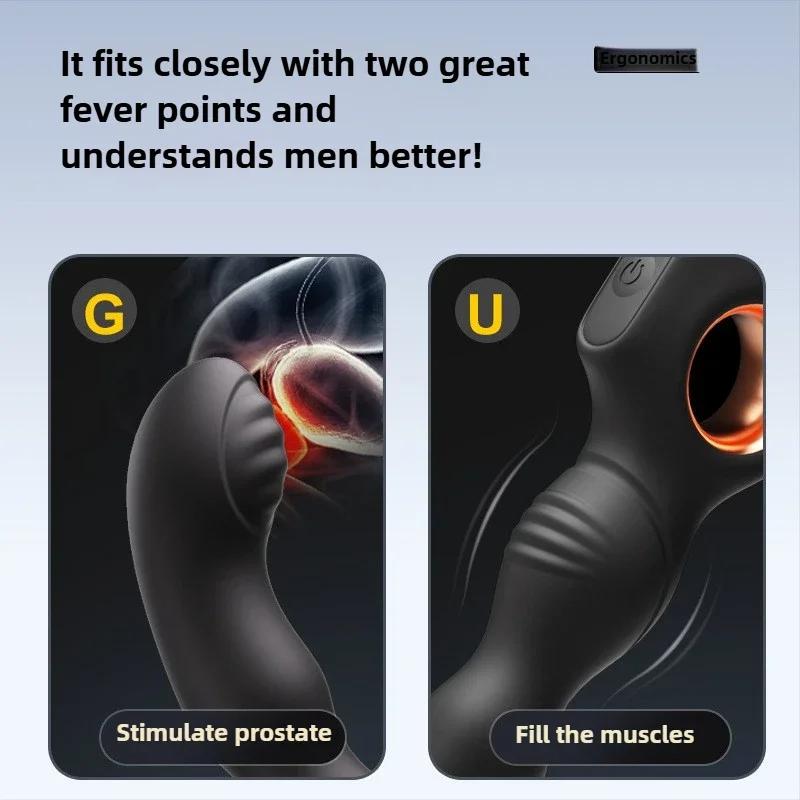 Vibrating Male Prostate Massage Remote Control Anal Plug Butt Plugs for Man Masturbate G-spot Stimulate Gay Anal Sex Toys 18+
