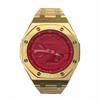 Customized Watch Modified Series Farmer Oak Waterproof 200 Meters GA-2100-1A1 Modified-rose Gold Coral Red Quartz St GA-2100-4A