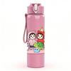 1PC Colorful Birthday Girl Party 750ml Color Plastic Sports Water Bottle Leakproof Flip Straw Lid Suitable for Sports Office Home Use