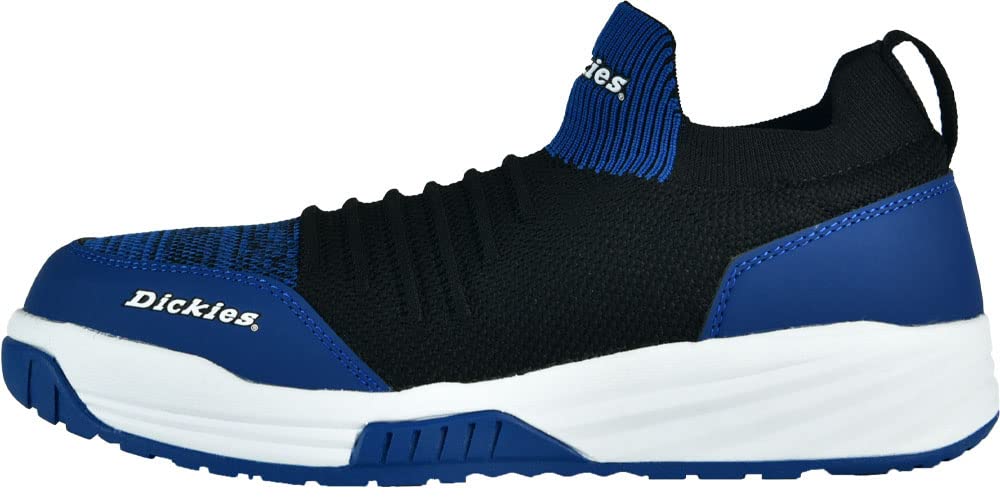 [COCOS Nobuoka] Dickies Safety Sneakers, Knit Slip-On, Steel Toe Cap, D-3315 (Blue, 25-Point Measurement, 0-Centrimeter)