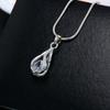 Stylish Jewelry Set Teardrop Dangle Earrings Trendy Drop Earrings Elegant Pendant Necklace Alloy Material for Daily Wear