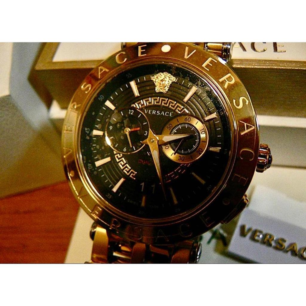 Used Unused item, Versace, Dual Time, Dual Date, Brand New Unused