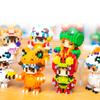 Digitální monstrum Agumon Gabumon Mini stavebnice Piyomon Greymon DIY Mikro cihličky Tentomon Gomamon Figurky Hračky Pro děti Dárek