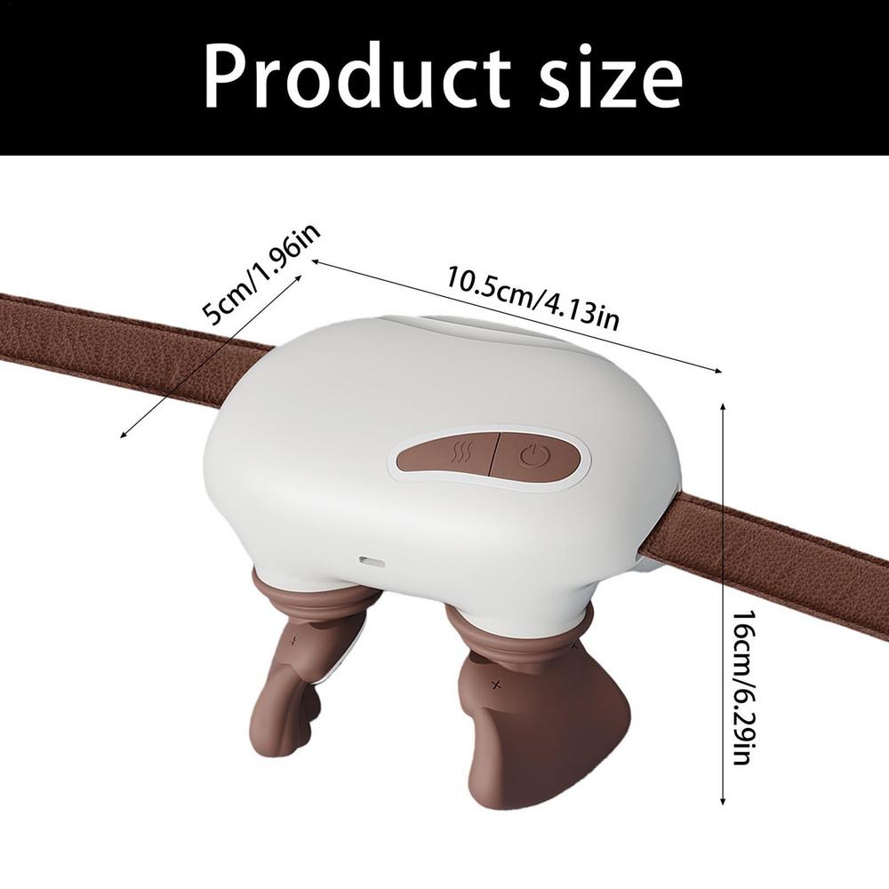 

Масажер для шиї та плечей Інструменти для масажу з підігрівом Глибокий тканинний масажер для шиї для жінок Тата Мами Дому Офісу Тренажерного Залу Роботи Подорожей коричневий