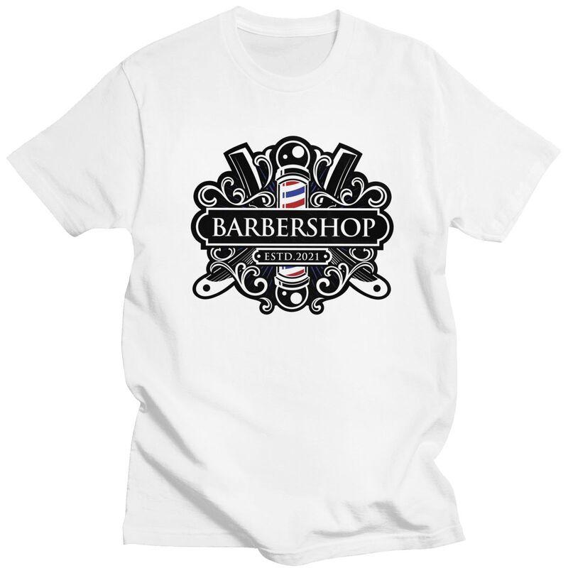 Custom Barbershop 056 T Shirt Men Tshirt Streetwear Tee Tops Pure Cotton Oversized Tshirts Gift